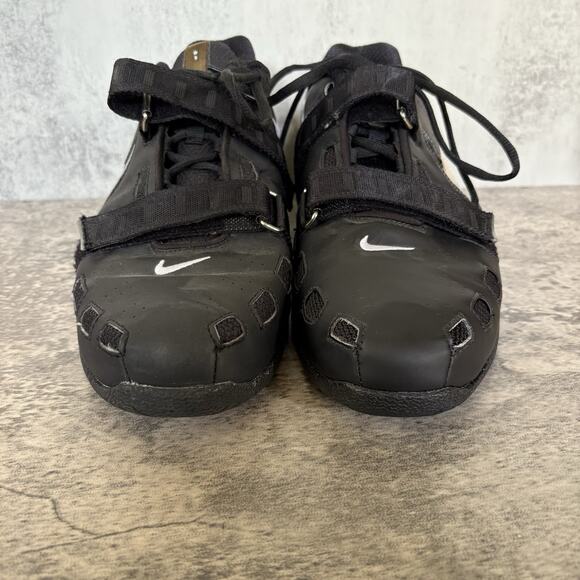 NIKE ROMALEOS 2 BLACK WHITE MENS WEIGHTLIFTING SHOES 476927-010 (SIZE 14) main image 6